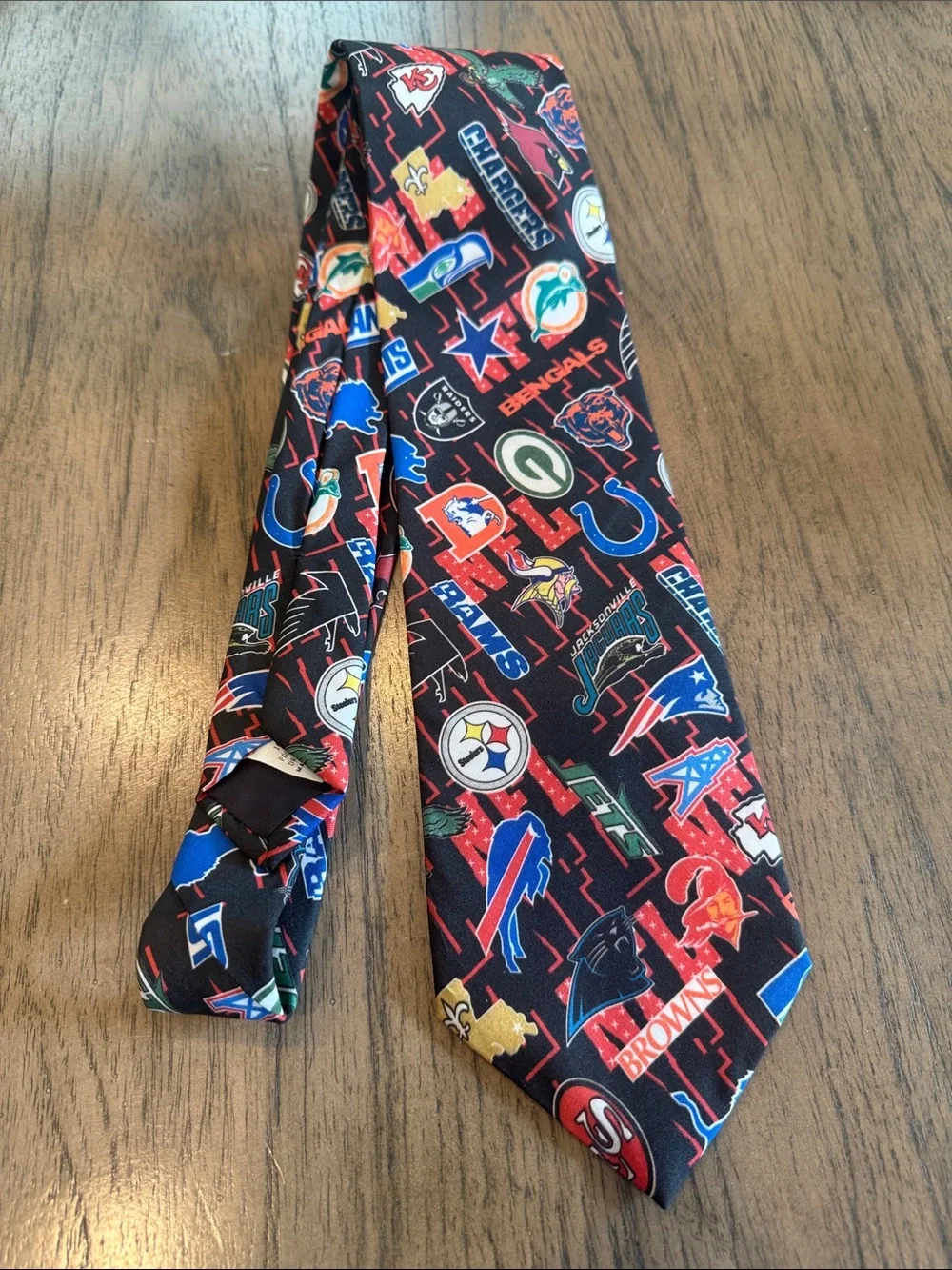 Vintage 1994 Ralph Marlin NFL Team Logo Tie Buffalo Bills Bears Cowboys Rams